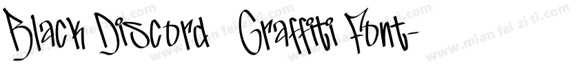 Black Discord — Graffiti Font字体转换